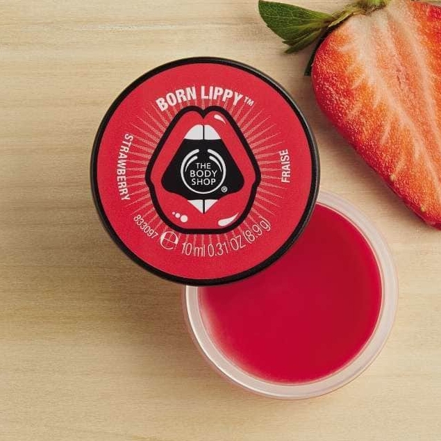 The Body Shop Born Lippy Pot Lip Balm - Strawberry-4751
