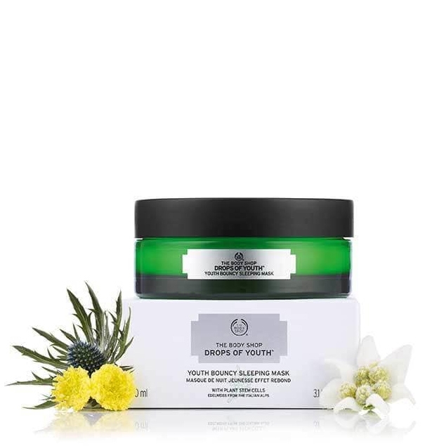 The Body Shop Drops of Youth Bouncy Sleeping Mask Shajgoj
