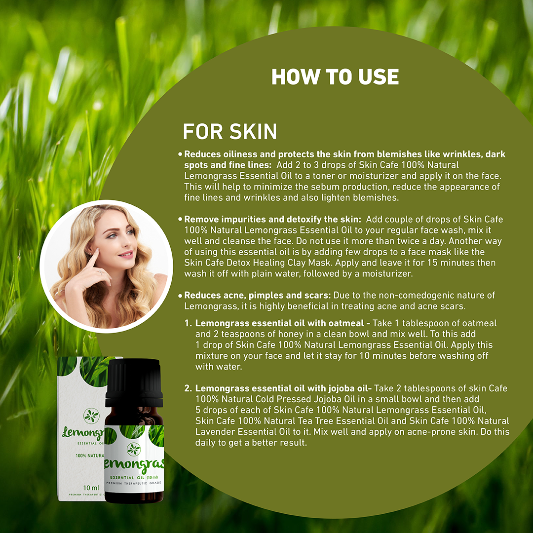 Skin Cafe 100% Natural Essential Oil – Lemongrass – Shajgoj
