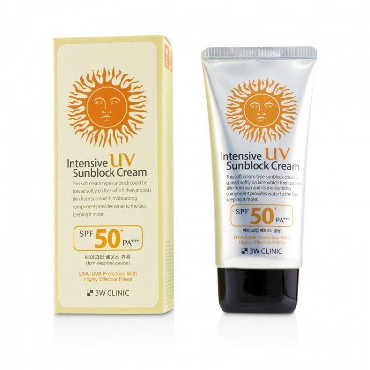 3W Clinic Intensive UV Sunblock Cream SPF 50+PA+++ – Shajgoj