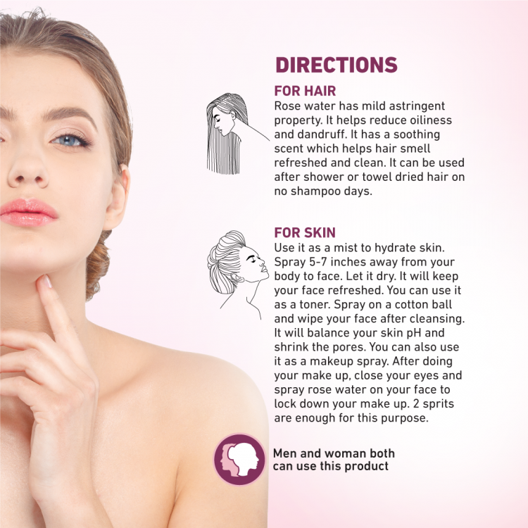 Skin Cafe 100% Natural Rose Water Face And Body Mist â€“ Shajgoj