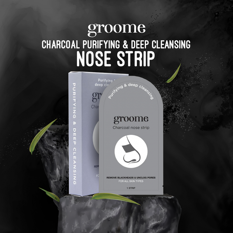 Groome Charcoal Purifying & Deep Cleansing Nose Strip – Shajgoj