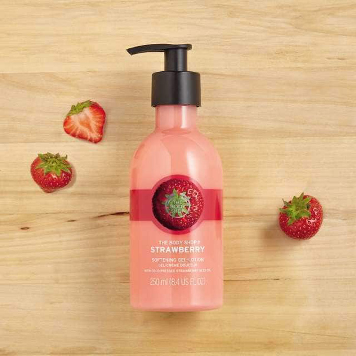 Koge design Analytiker The Body Shop Strawberry Softening Gel Lotion – Shajgoj