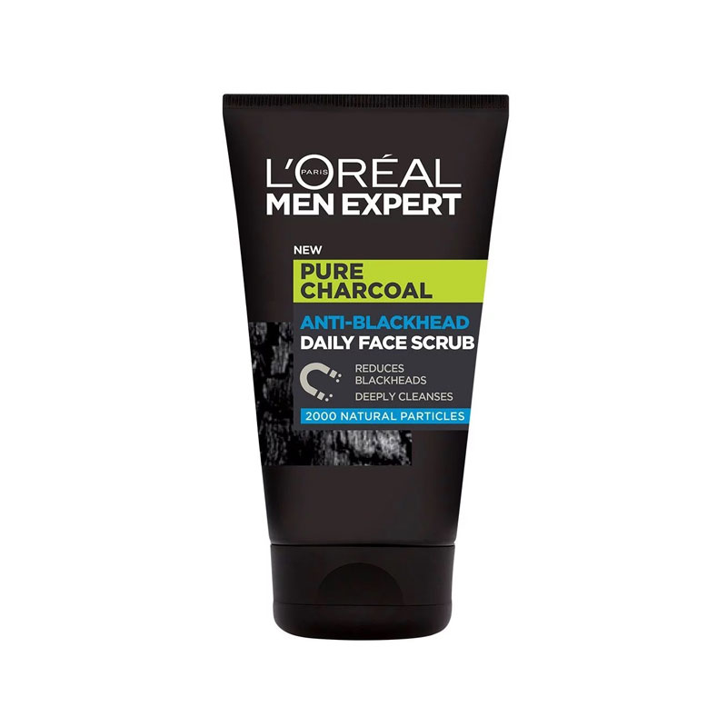 L'Oreal Men Expert Pure Charcoal Anti-Blackhead Daily Face Scrub – Shajgoj