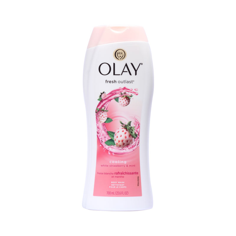 Olay Fresh Outlast Cooling White Strawberry & Mint Body Wash Shajgoj