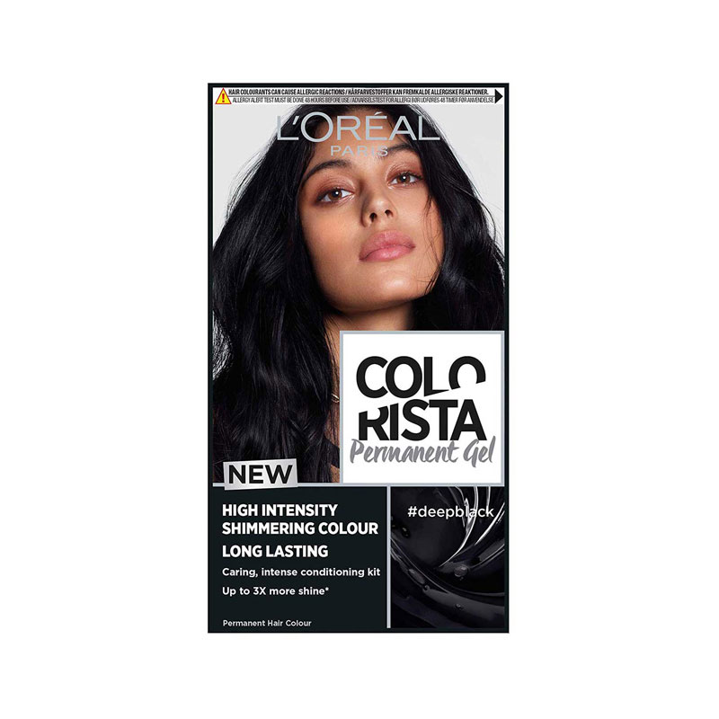 L'Oreal Colorista Deep Black Permanent Hair Dye Gel – Shajgoj