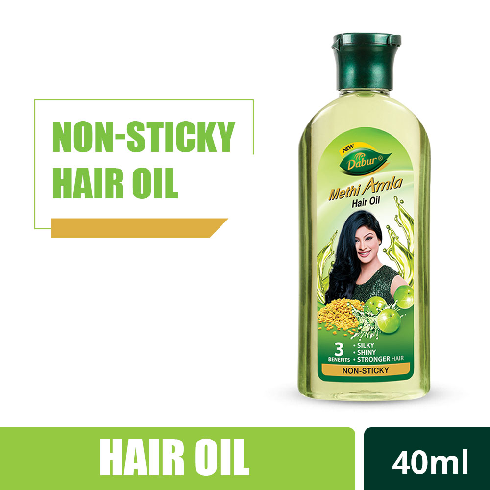 Dabur Methi Amla Non-Sticky Hair Oil – Shajgoj
