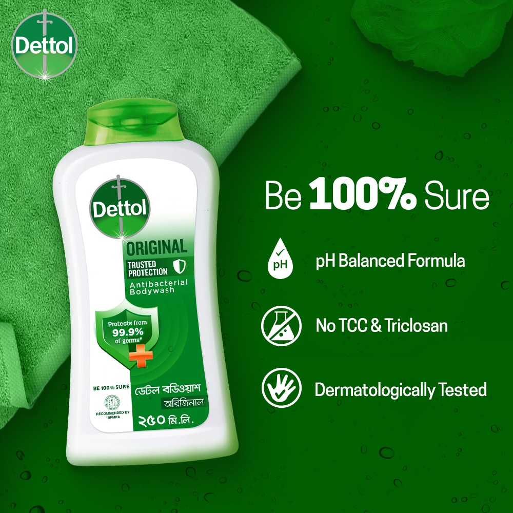 Dettol Antibacterial Body Wash Original Pine Shower Gel Shajgoj