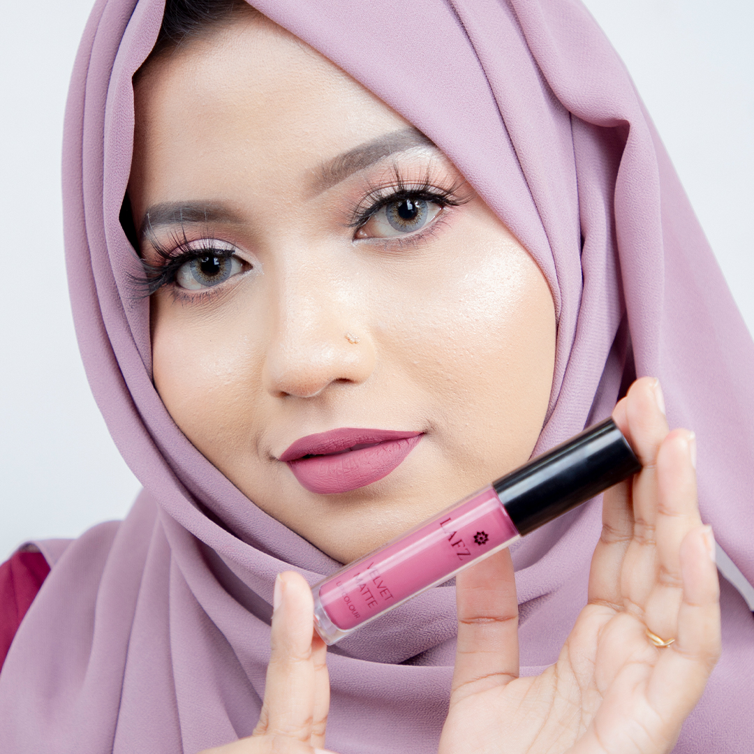 LAFZ Halal Lip Color Pink Berry Shajgoj