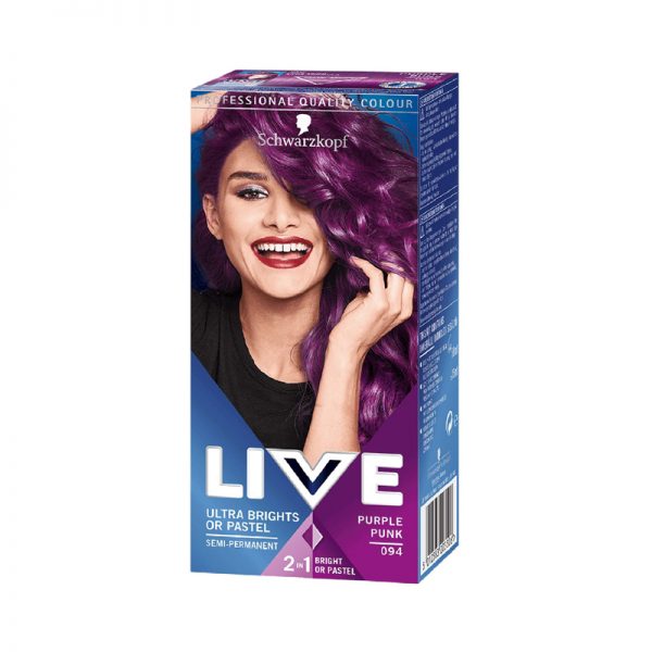 Schwarzkopf LIVE Ultra Brights Hair Dye Purple Punk 094 – Shajgoj