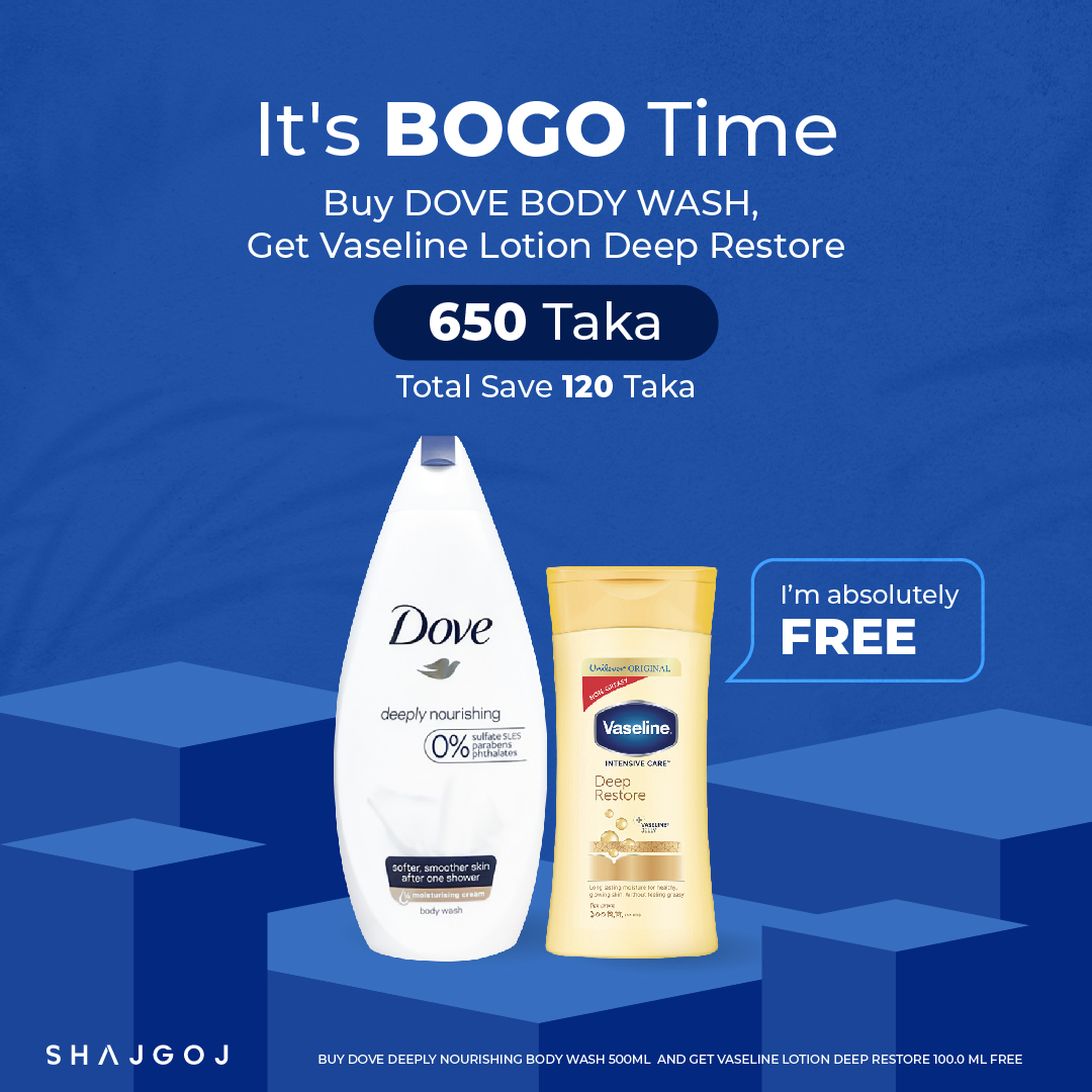 It’s BOGO Time (Buy DOVE BODY WASH, Get Vaseline Lotion Deep Restore