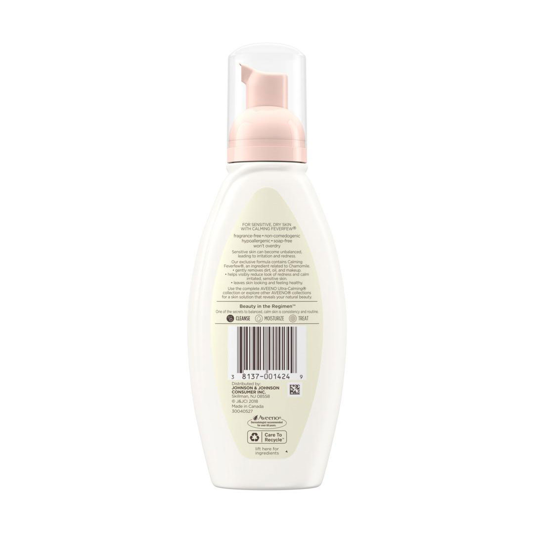 Aveeno UltraCalming Foaming Cleanser Makeup Remover Shajgoj