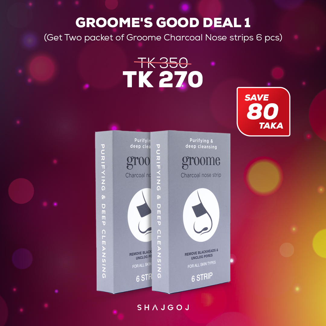 Groome’s Good Deal 1 (Get Two packet of Groome Charcoal Nose strips 6