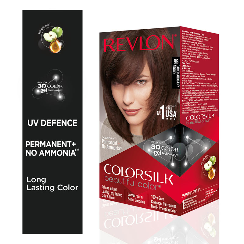 Revlon Colorsilk Hair Color Dark Mahogany Brown 3RB – Shajgoj