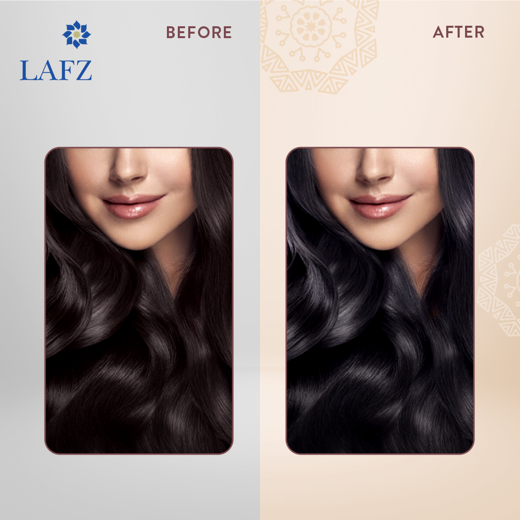 LAFZ Halal Permanent Hair Color Cream Natural Black – Shajgoj