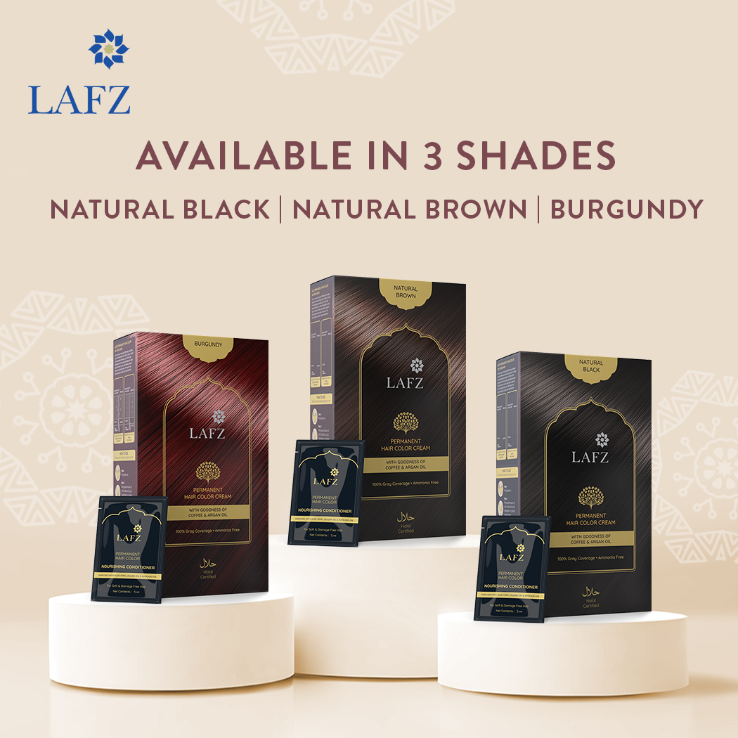 LAFZ Halal Permanent Hair Color Cream Natural Brown – Shajgoj
