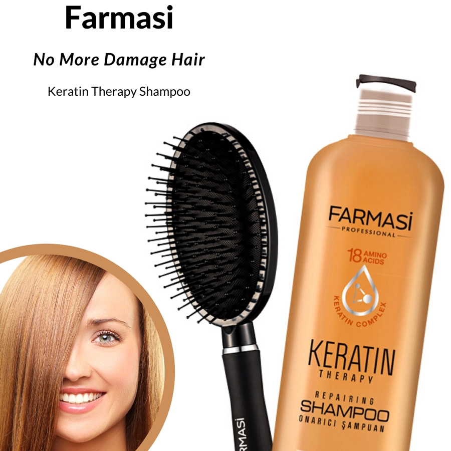 Farmasi Keratin Therapy Repairing Shampoo For Dry & Damaged Hair Shajgoj