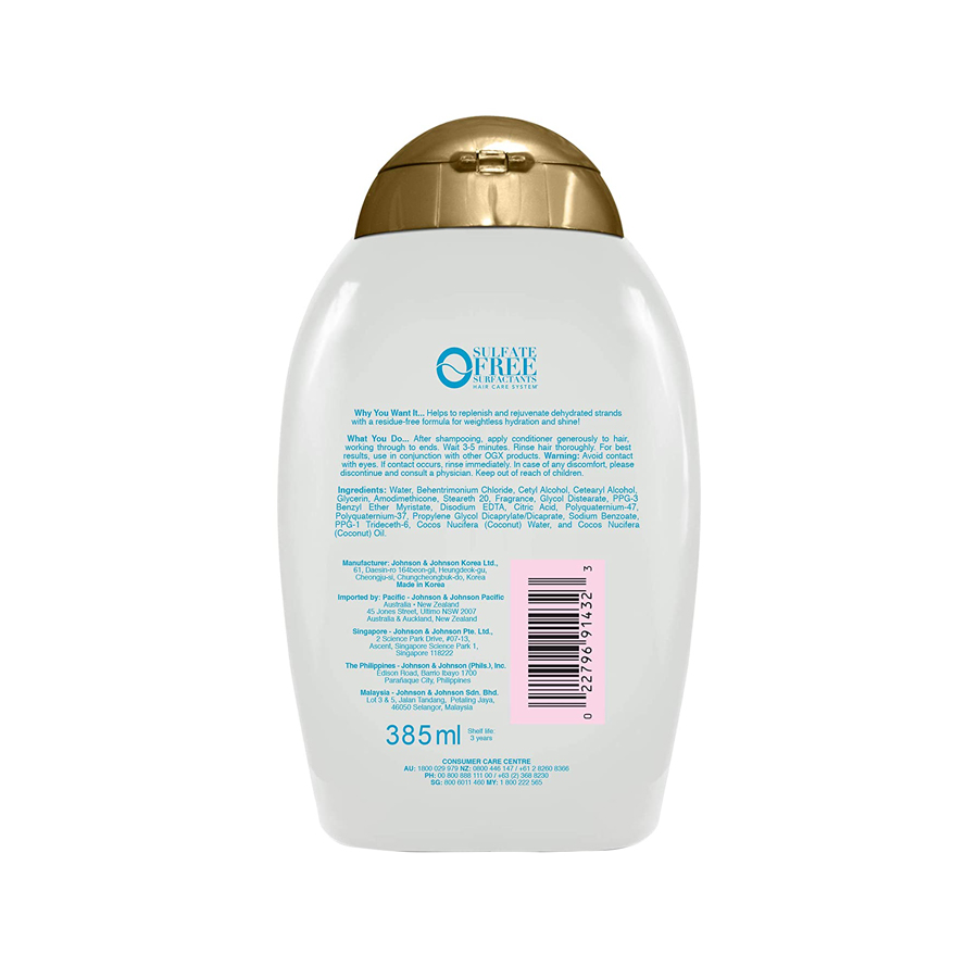OGX Weightless Hydration + Coconut Water Conditioner Shajgoj