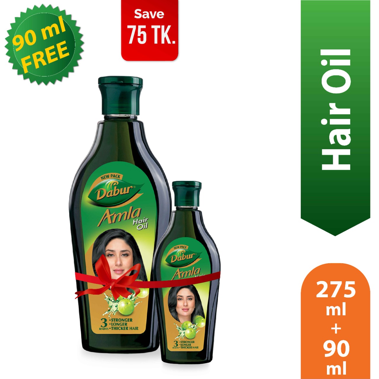 Buy Dabur Amla Hair Oil 275 ml (Get Dabur Amla Hair Oil 90 ml Free) –  Shajgoj