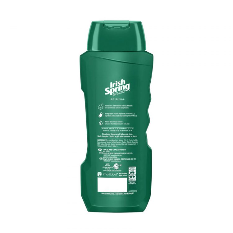 Irish Spring Original Paraban Free Moisturizing Face and Body Wash