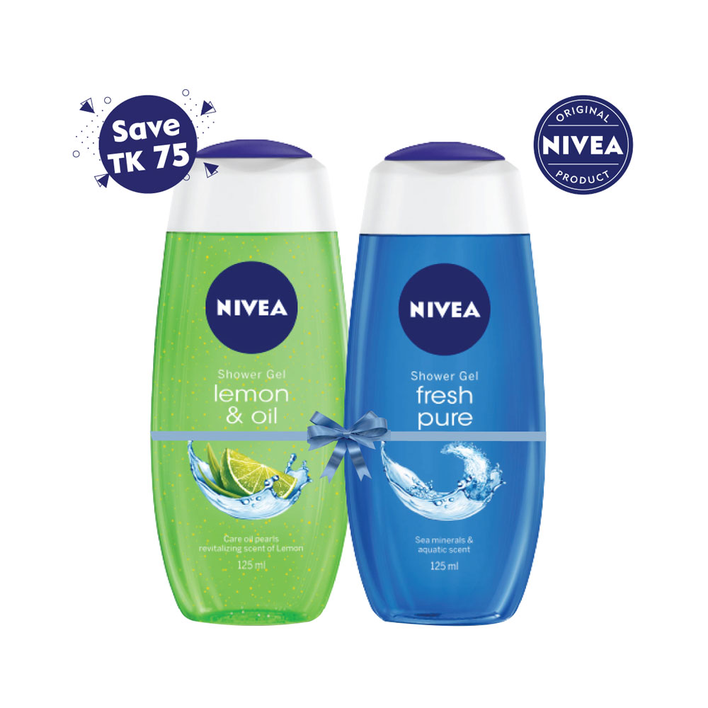 Nivea Female Shower Gel Combo Pack Lemon & Oil and Fresh Pure Shajgoj