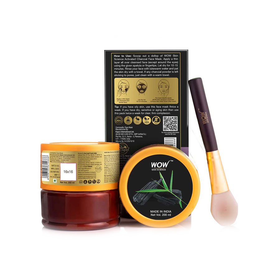WOW Activated Charcoal Face Mask Shajgoj