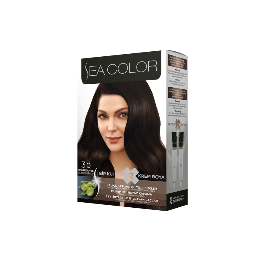 Sea Color Premium Hair Color – Dark Brown  – Shajgoj
