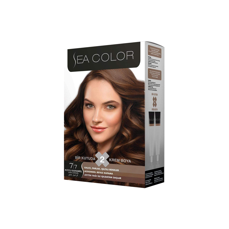 Sea Color Premium Hair Color – Dark Caramel  – Shajgoj