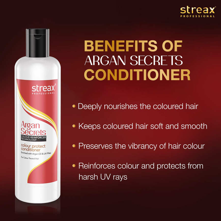 Streax Professional Argan Secrets Colour Protect Conditioner – Shajgoj