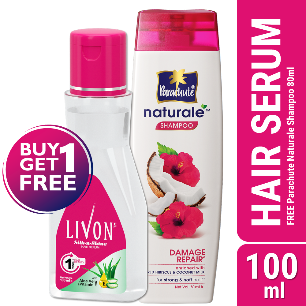 Buy Livon Hair Serum 100ml Get Parachute Naturale Shampoo Damage Repair