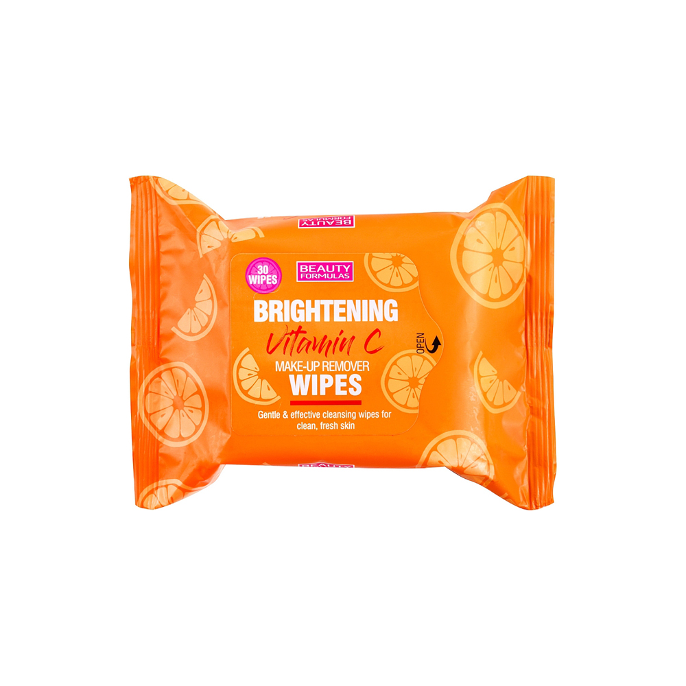 Beauty Formulas Brightening Vitamin C Makeup Remover Wipes 30 Wipes