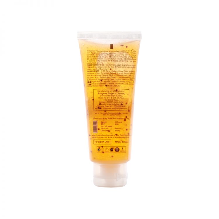 Body Dear Vitamin C Gel Based Face Wash Shajgoj