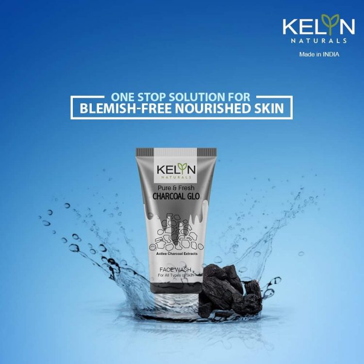 Kelyn Face Wash Charcoal Glo Shajgoj